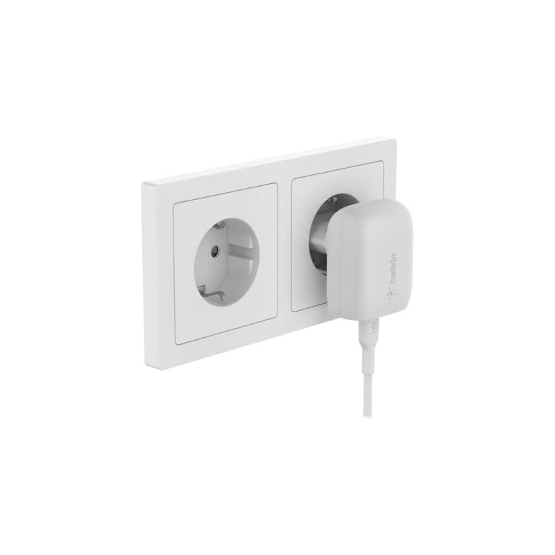 Belkin - Chargeur secteur USB-C PD 20W blanc