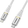 OTTERBOX Cable TressÃ© USB-C vers Lightning 1m (Blanc)