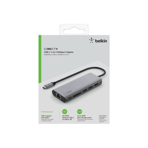 Belkin - Station daccueil Docking USB-C HDMI RJ45 PD 100W