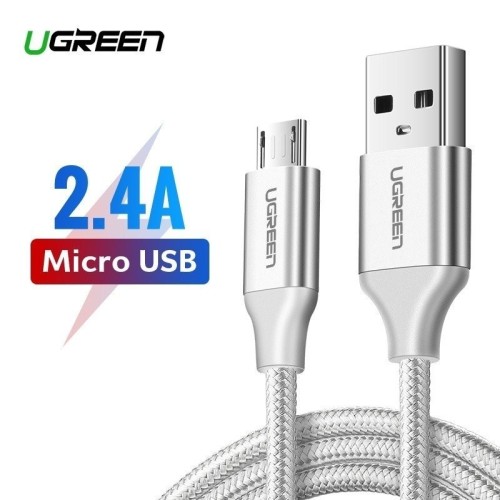 Câble micro USB UGREEN QC 3.0 2,4 A 1,5 m Blanc