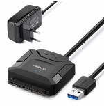 Adaptateur USB 3.0 - SATA UGREEN vers HDD/SDD 2,5-3,5 pouces