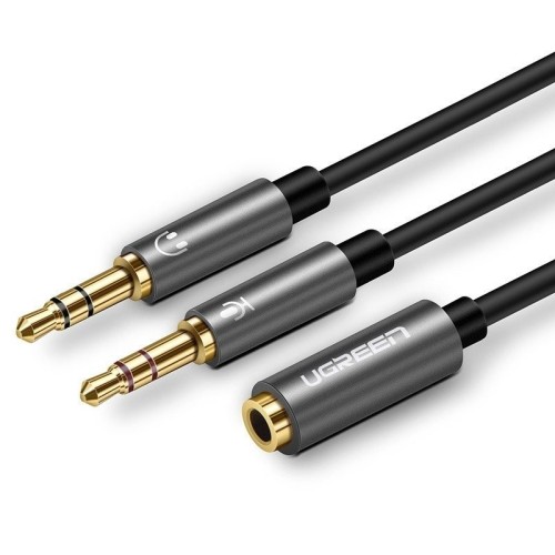 Câble audio UGREEN 3,5 mm femelle vers 2 mâles Noir