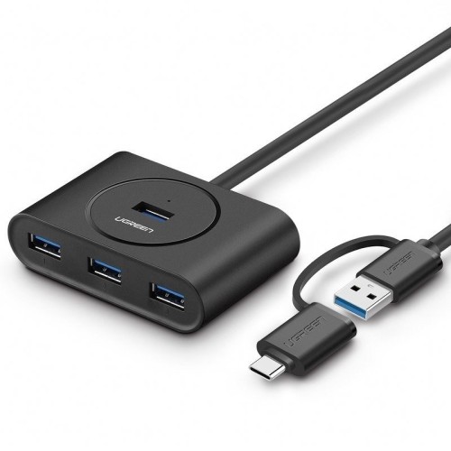 HUB USB 3.0 + USB-C 3.1 UGREEN 4 ports, OTG