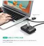 HUB USB 3.0 + USB-C 3.1 UGREEN 4 ports, OTG