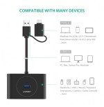 HUB USB 3.0 + USB-C 3.1 UGREEN 4 ports, OTG