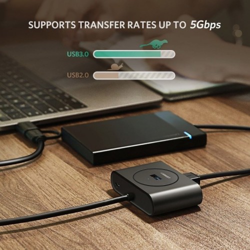 HUB USB 3.0 + USB-C 3.1 UGREEN 4 ports, OTG