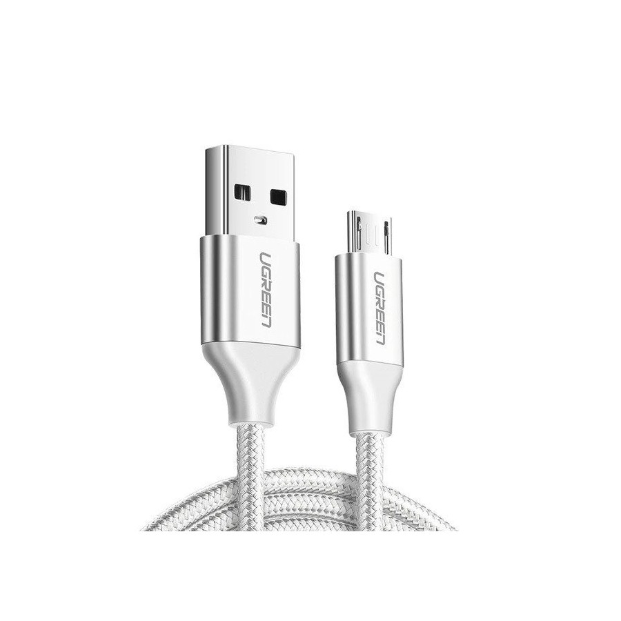 Câble micro USB UGREEN QC 3.0 2,4 A 1,5 m Blanc