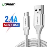 Câble micro USB UGREEN QC 3.0 2,4 A 1,5 m Blanc