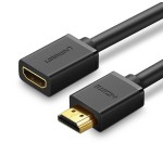 UGREEN HD107 Câble HDMI Mâle vers HDMI Femelle Rallonge FullHD 3D 0,5m (Noir)