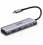 Adaptateur 6 en 1 UGREEN Hub USB-C vers 2x USB 3.0 + HDMI + SD/MicroSD + PD