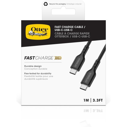 OTTERBOX Cable USB-C 1m (Noir)