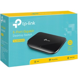 TP-LINK TLSG1005D GIGABIT DESKTOP SWITCH STANDALONE 5XRJ45 BLACK UNMANAGED