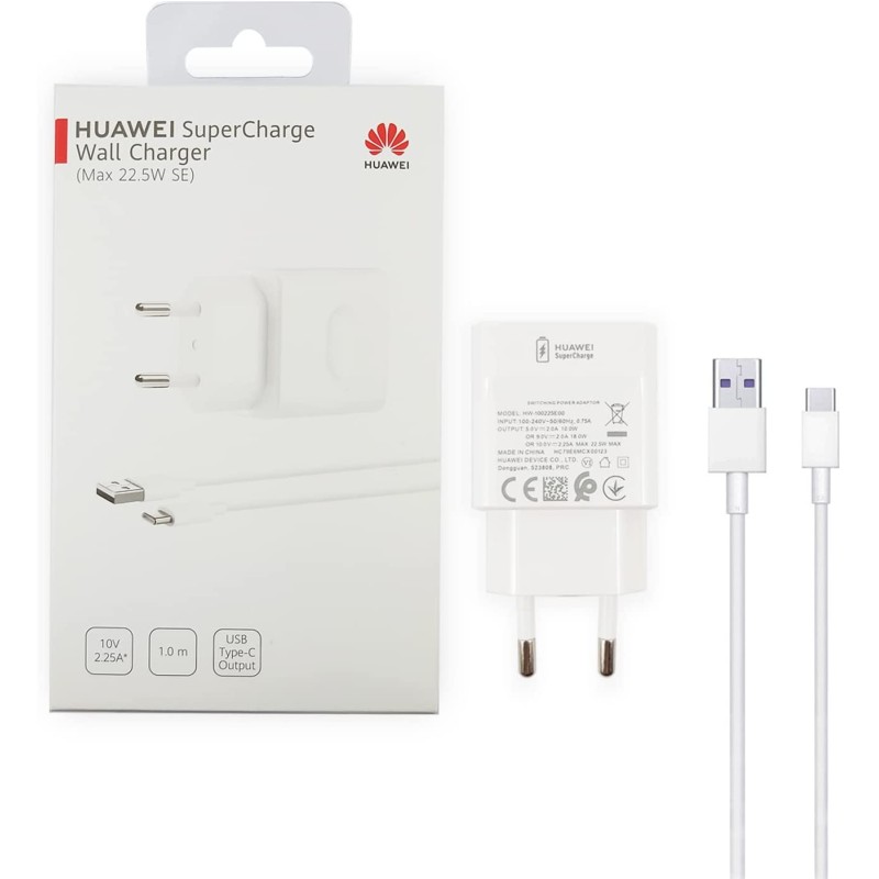 HUAWEI Supercharge Wall Charger CP404B Max Chargeur Mural 22,5 W