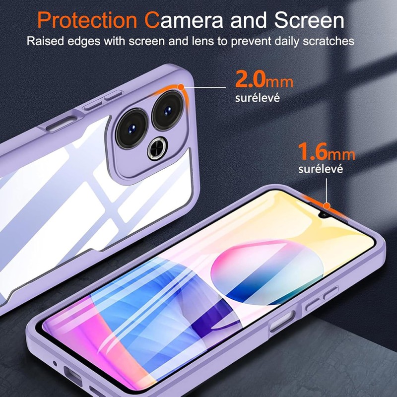 Techsuit - ColorVerse 360 Series + Screen Protector - Samsung Galaxy A06 - Purpl