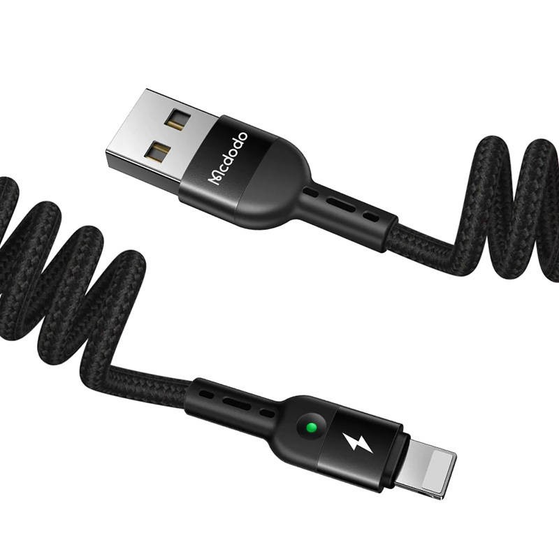 Mcdodo - USB to Lightning Cable, CA-6410, Spring, 1.8m (Black)