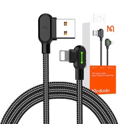 Mcdodo - USB to Lightning cable, CA-4673, angled, 1.8m (black)