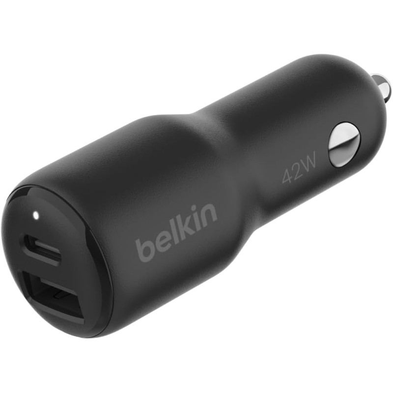 BELKIN Chargeur Voiture USB-C PD 42W (Noir)