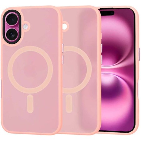 Techsuit - HaloFrost MagSafe Series - iPhone 16 Plus - Pink