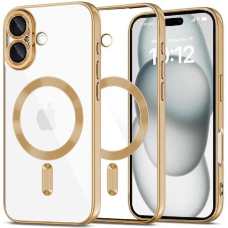 Techsuit - Luxury Crystal MagSafe - iPhone 16 Plus - Gold