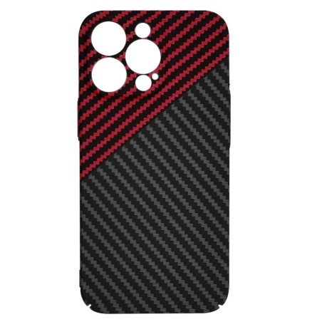 Techsuit - Carbonite FiberShell - iPhone 13 Pro - Red Vortex