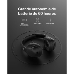 BELKIN SoundForm Isolate Casque audio circum-aural avec ANC (Noir)