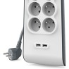 Belkin - Multiprise/Parafoudre 6 prises + 2 USB (2m)