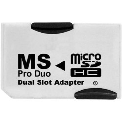 Adaptateur Pro Duo pour MicroSD DUAL (pour 2x MicroSD)