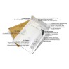 Pack D BLANC - 100 x Enveloppes à bulles 200x275mm