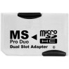 Adaptateur Pro Duo pour MicroSD DUAL (pour 2x MicroSD)