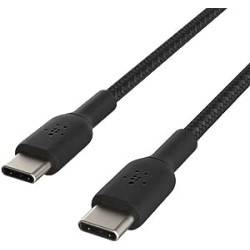 Belkin - Câble Tressé USB-C vers USB-C 1m Noir