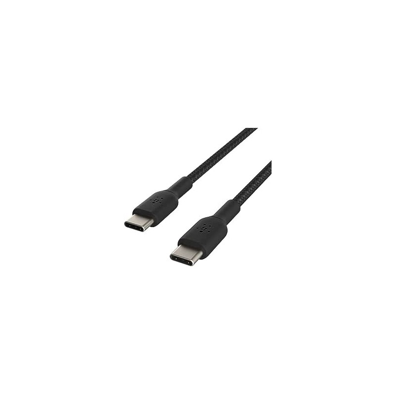 Belkin - Câble Tressé USB-C vers USB-C 1m Noir