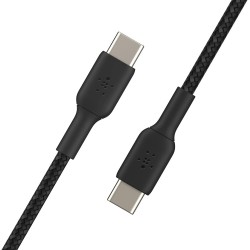 Belkin - Câble Tressé USB-C vers USB-C 1m Noir