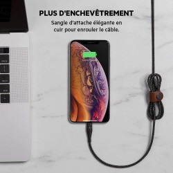 Belkin - Câble Tressé USB-C vers Lightning 1,2m