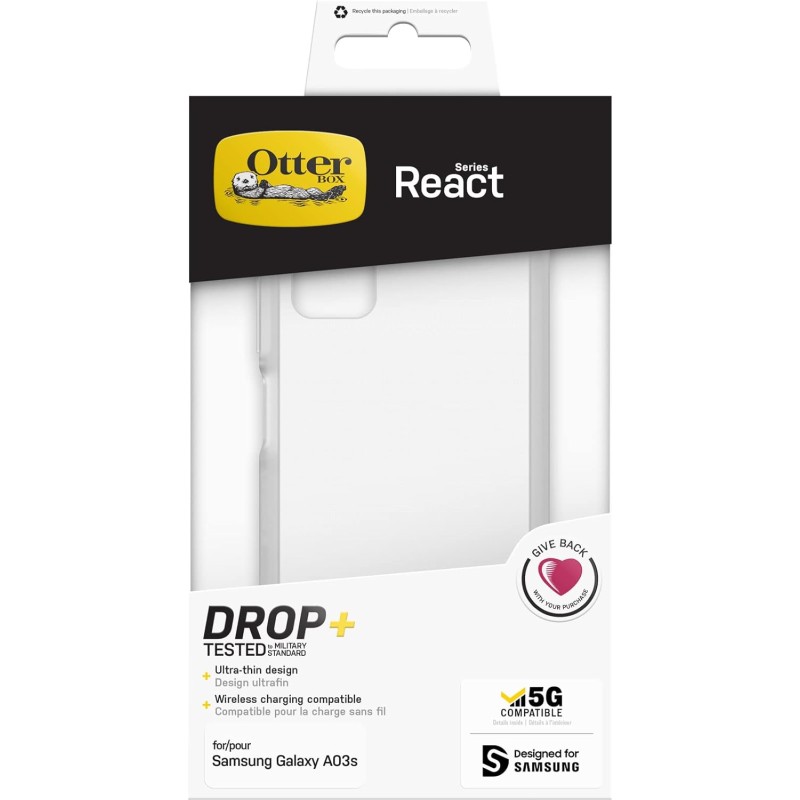 OTTERBOX Coque React Galaxy A03s Transparent