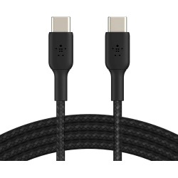 Belkin - Câble Tressé USB-C vers USB-C 1m Noir