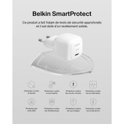 BELKIN Chargeur Secteur USB-C 30W + Cable USB-C