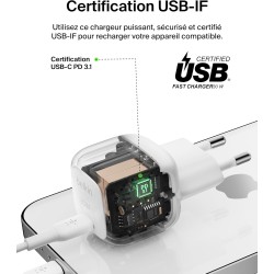 BELKIN Chargeur Secteur USB-C 30W + Cable USB-C