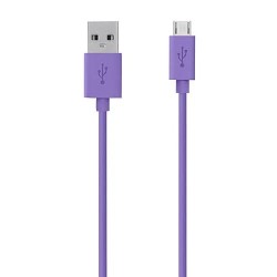 Belkin Range 2m Micro USB Cable for Smartphones and Tablets - Purple)