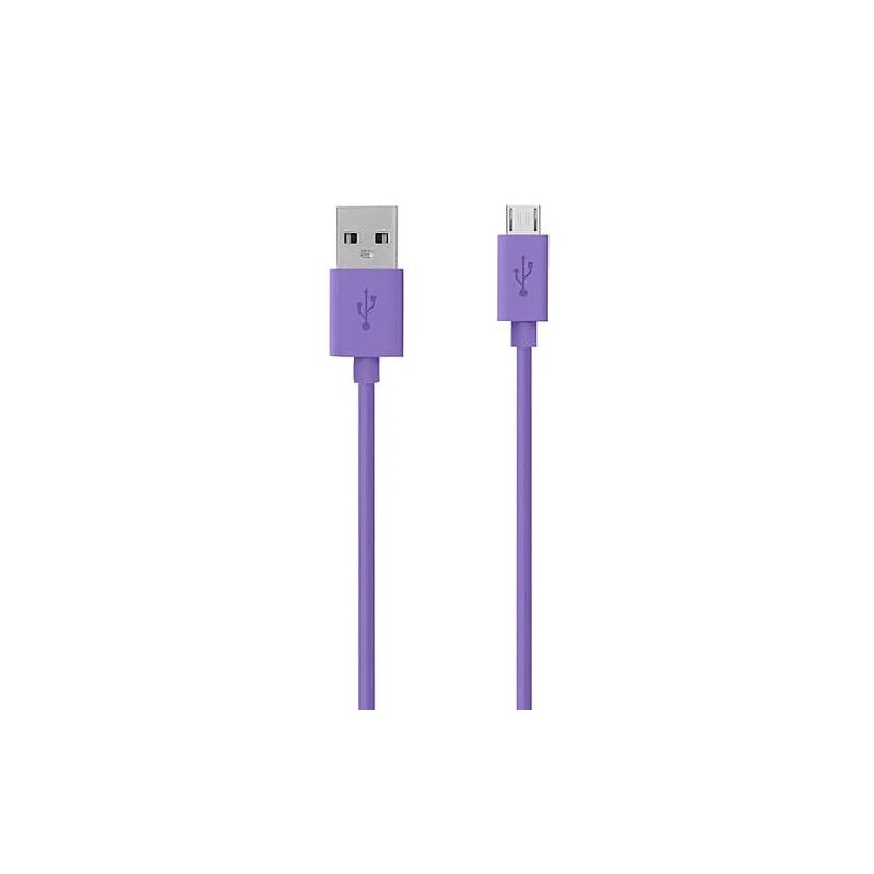 Belkin Range 2m Micro USB Cable for Smartphones and Tablets - Purple) Belkin Range 2m Micro USB Cable for Smartphones and Tablets - Purple)