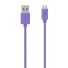 Belkin Range 2m Micro USB Cable for Smartphones and Tablets - Purple)
