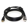 Reekin HDMI Câble - 1,0 Mètre - FERRITE FULL HD (High Speed with Ethernet)
