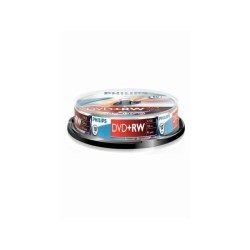 Philips DVD+RW 4,7Go 10pcs broche 4x DW4S4B10F/10
