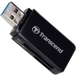 Lecteur de cartes SD/MicroSD USB 3.0 Noir TS-RDF5K