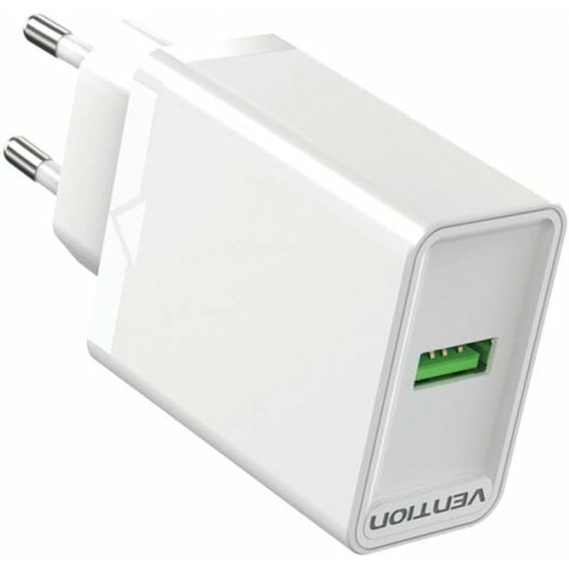 Chargeur mural USB 1 port (18 W) Prise UE Blanc Chargeur mural USB 1 port (18 W) Prise UE Blanc